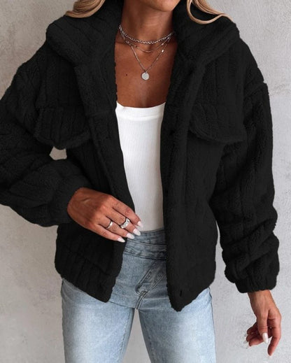Women's Oversized Sherpa Fleece Jacket
