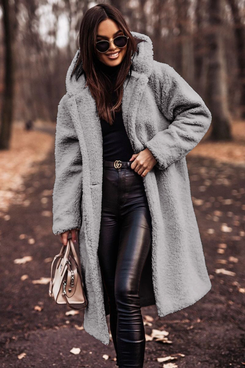 Women's Hooded Knee-Length Tailored Winter Coat