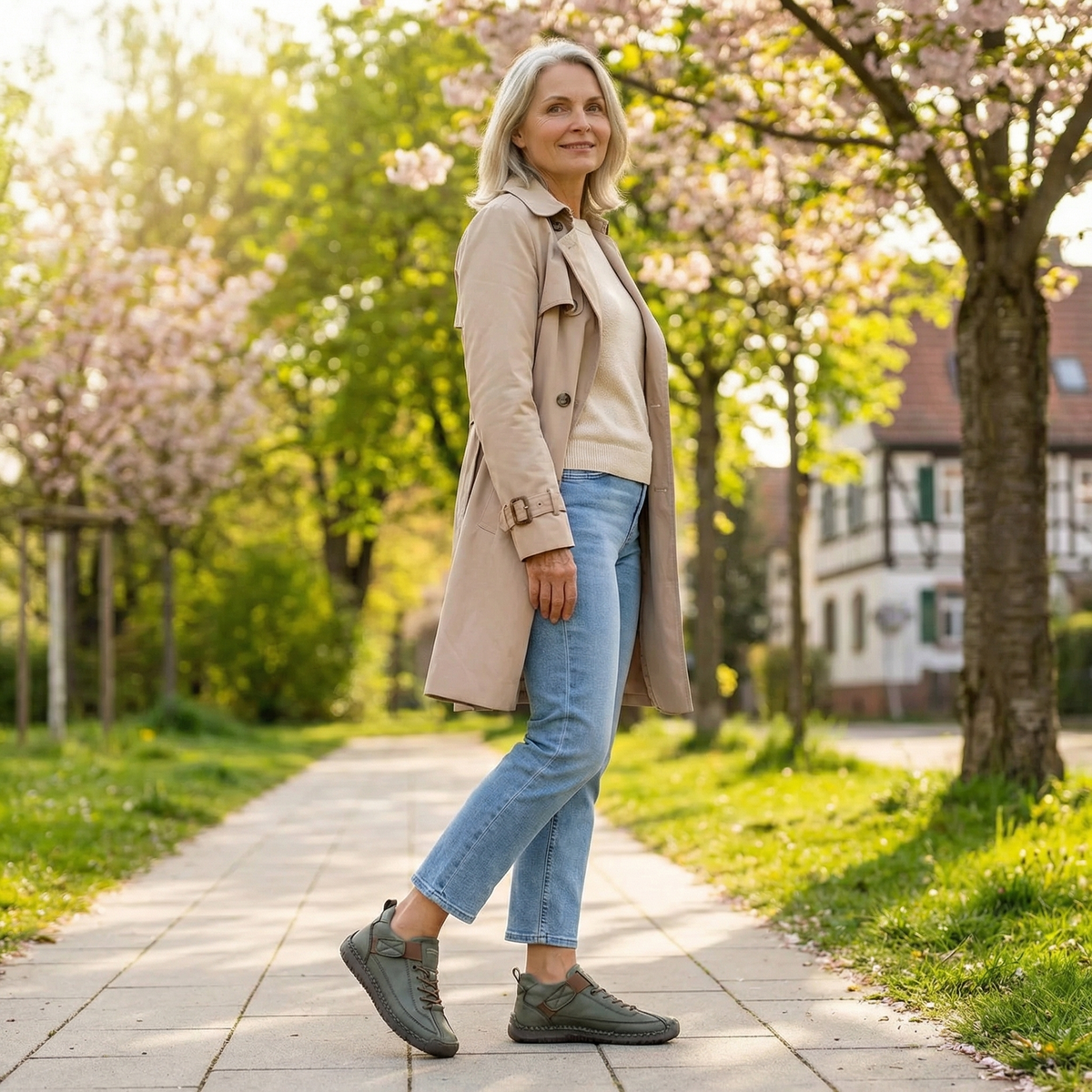 Women's Orthopaedic Lightweight Everyday Trainers with Roomy Toe Box