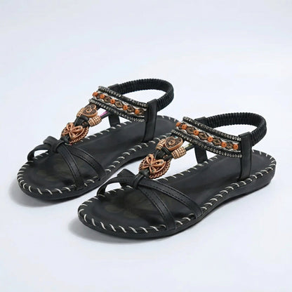 Women's Embellished Toe-Loop Ibiza Sandals