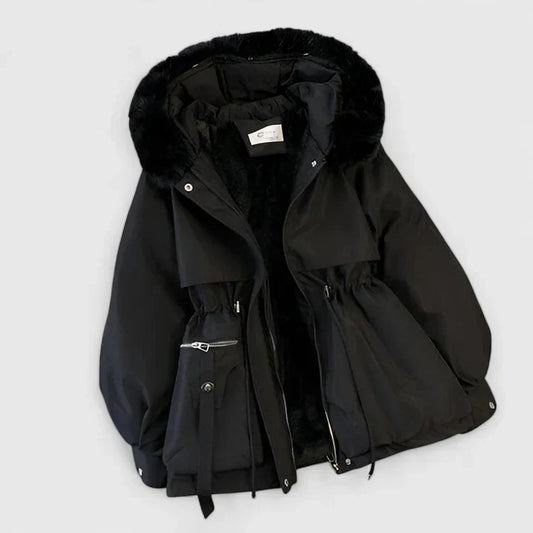 Women's Padded Wind & Water-Resistant Hooded Jacket