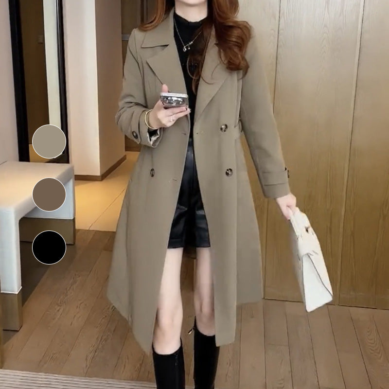 Women's Classic Longline Trench Coat