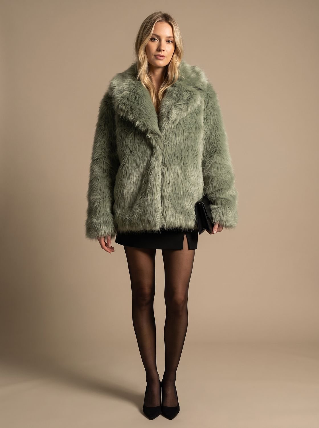 Women's Oversized Shaggy Faux Fur Winter Coat