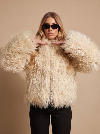 Women's Oversized Shaggy Faux Fur Winter Coat