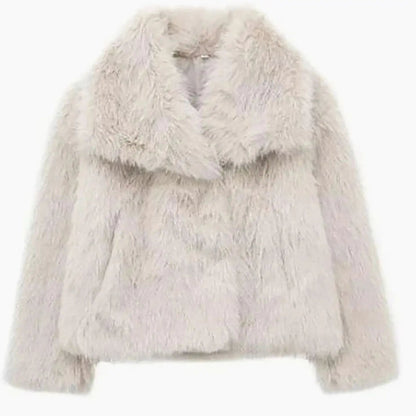 Women's Cropped Faux Fur Jacket