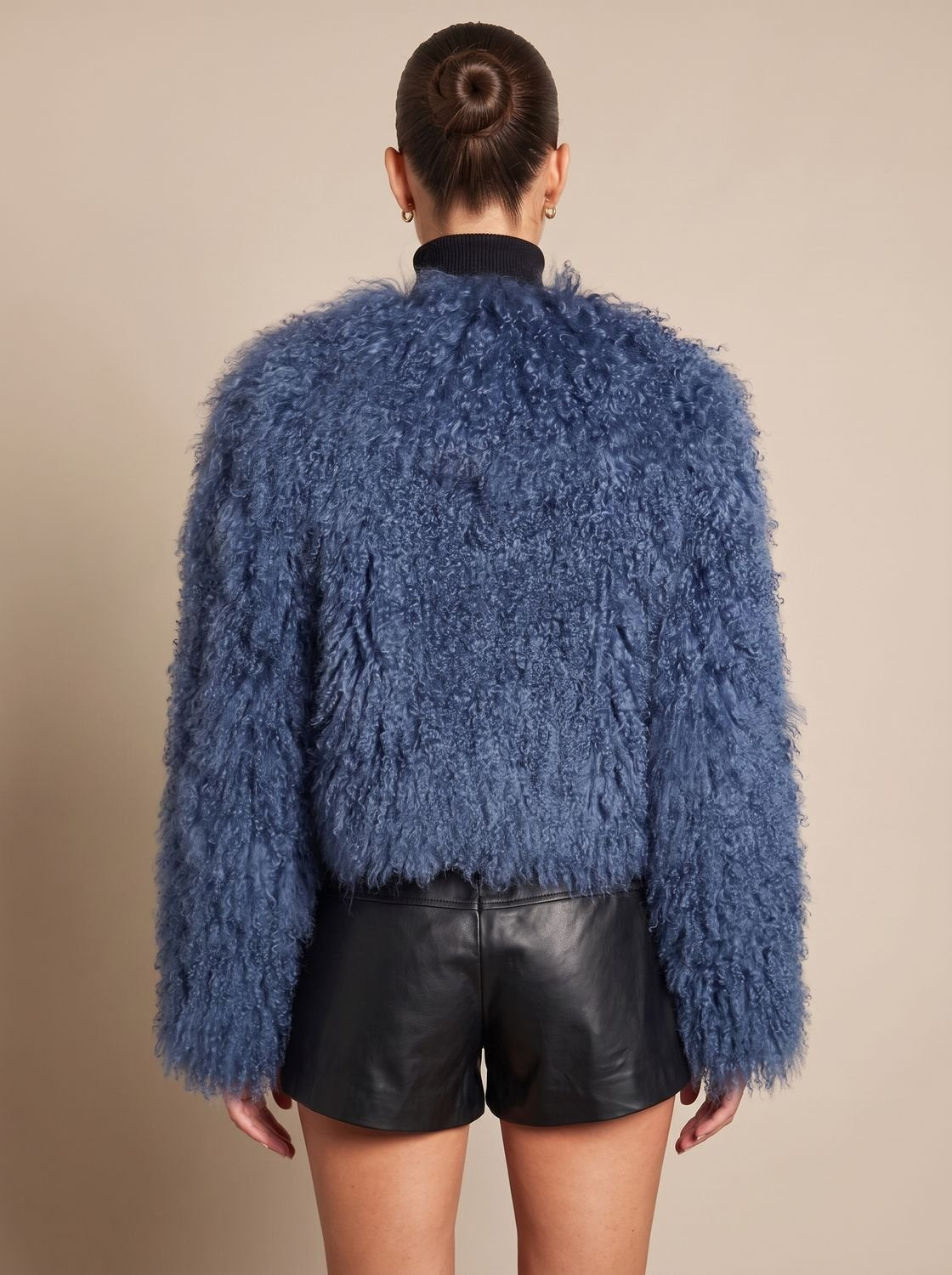 Women's Cropped Teddy Faux Fur Coat