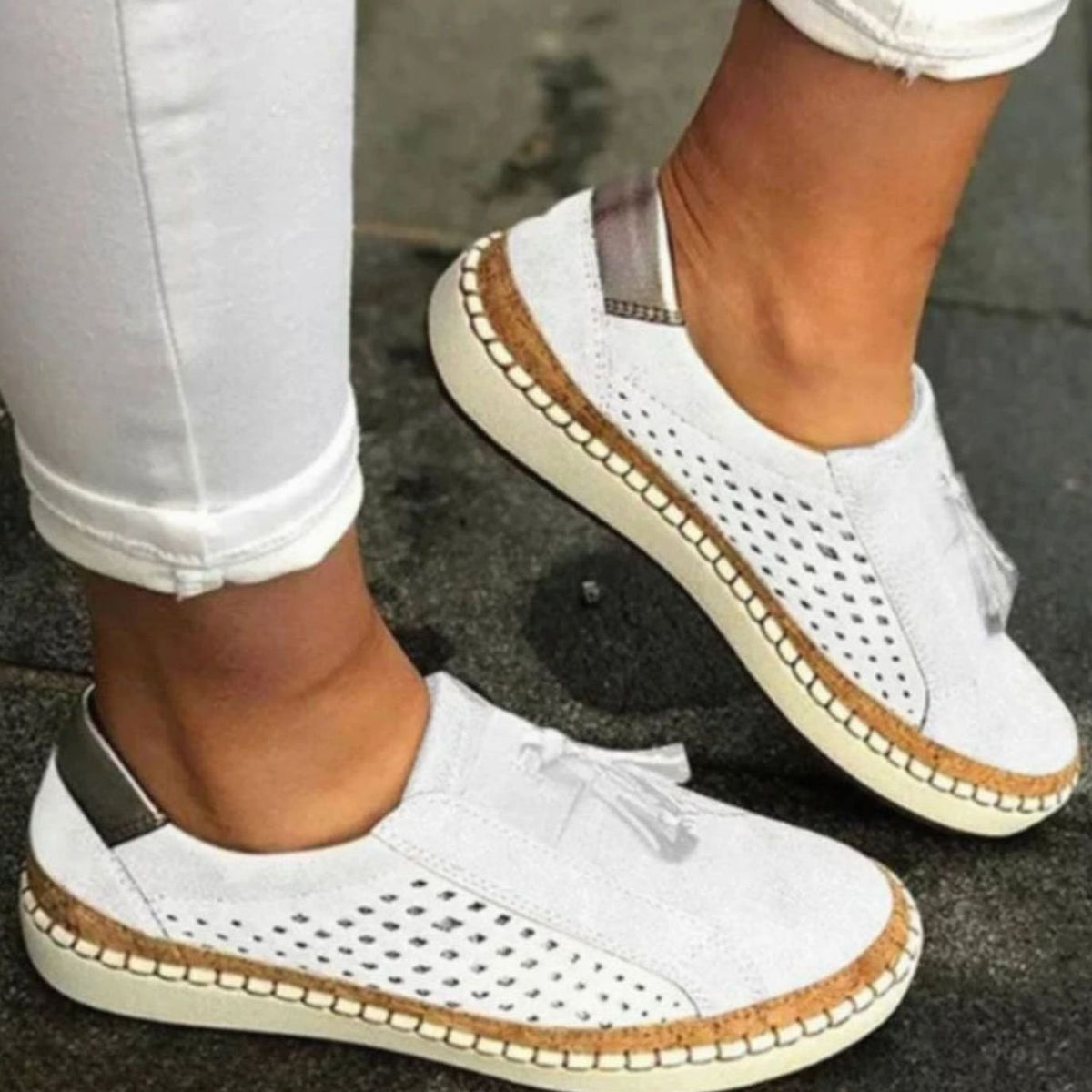 Women's Orthopaedic Breathable Tassel Loafers with Arch Support