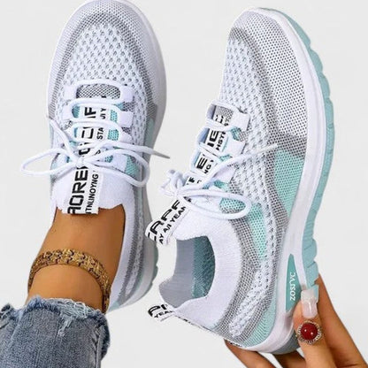 Women's Orthopaedic Breathable Mesh Lace-Up Trainers