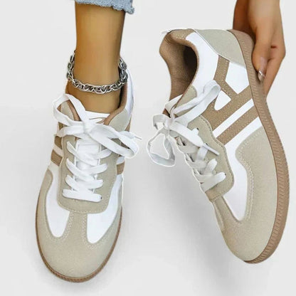 Women's Orthopaedic Retro Lace-Up Flatform Trainers