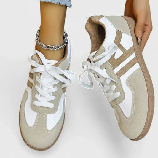 Women's Orthopaedic Retro Lace-Up Flatform Trainers
