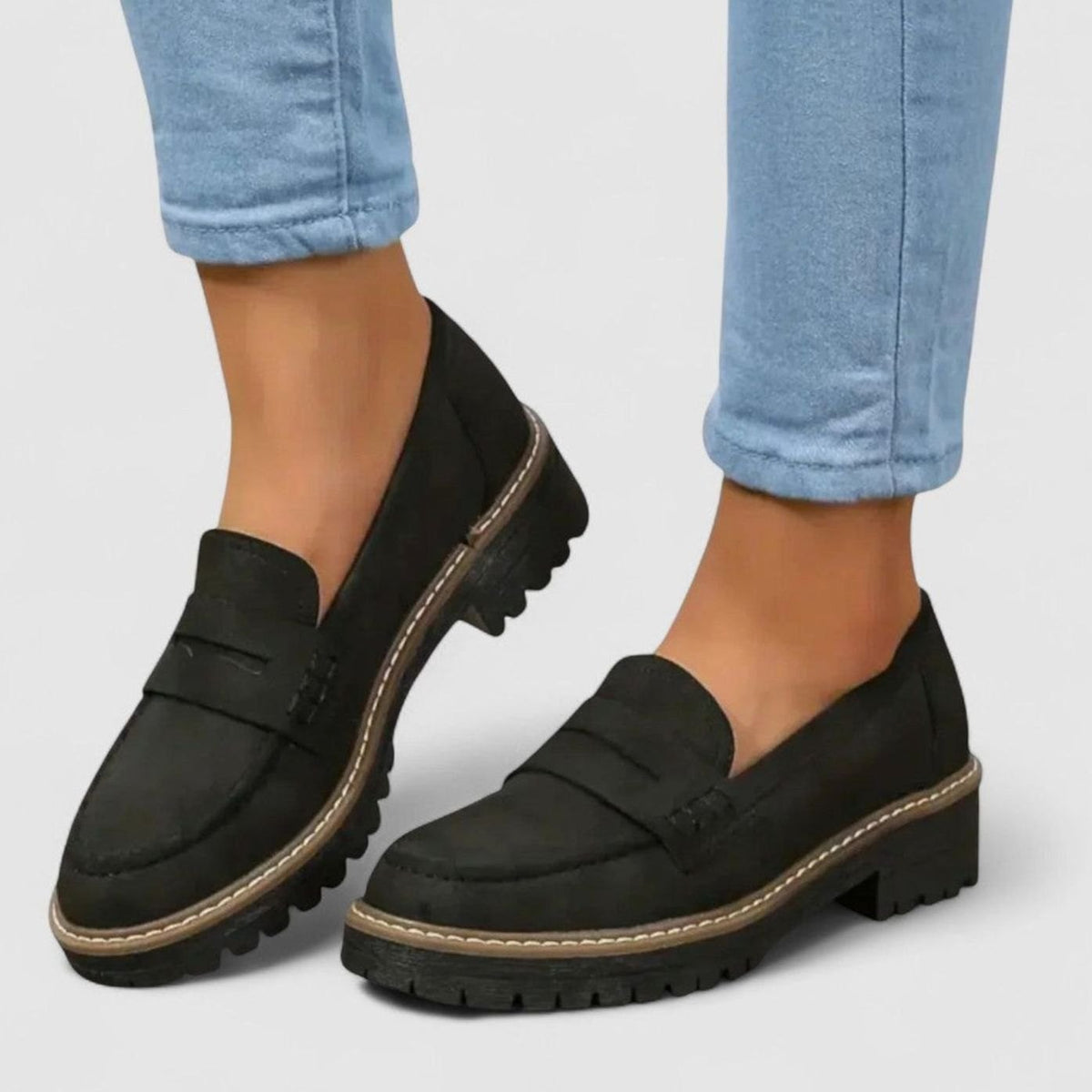 Women's Orthopaedic Chunky-Sole Penny Loafers