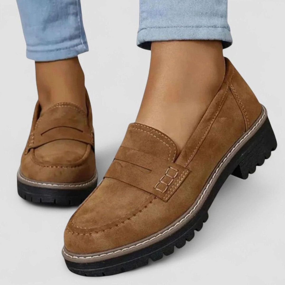 Women's Orthopaedic Chunky-Sole Penny Loafers
