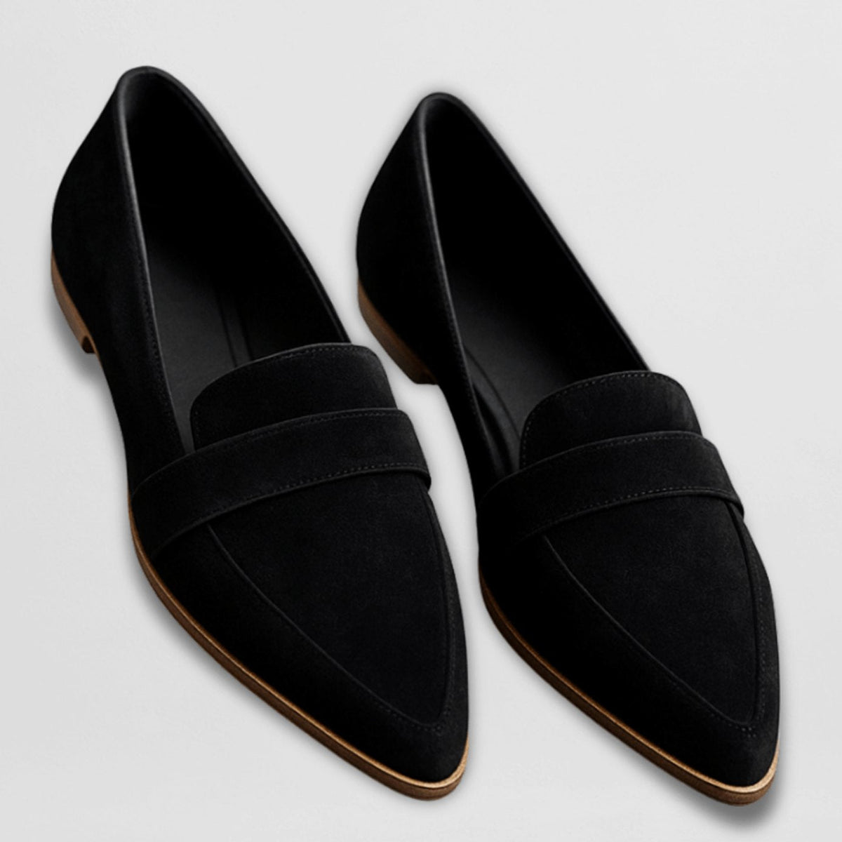 Women's Orthopaedic Suede-Look Pointed-Toe Loafers