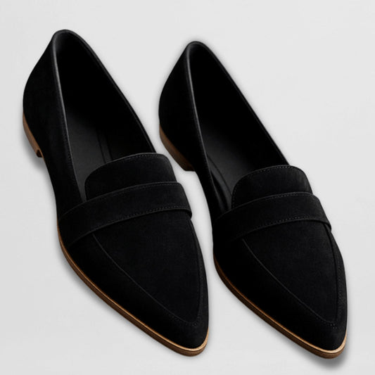Women's Orthopaedic Suede-Look Pointed-Toe Loafers