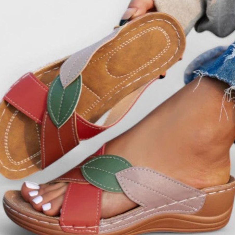 Women's Orthopaedic Cushioned Wedge Sandals with Arch Support