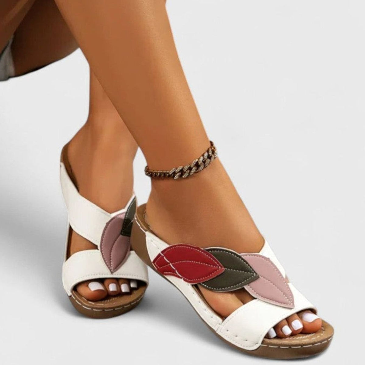 Women's Orthopaedic Cushioned Wedge Sandals with Arch Support