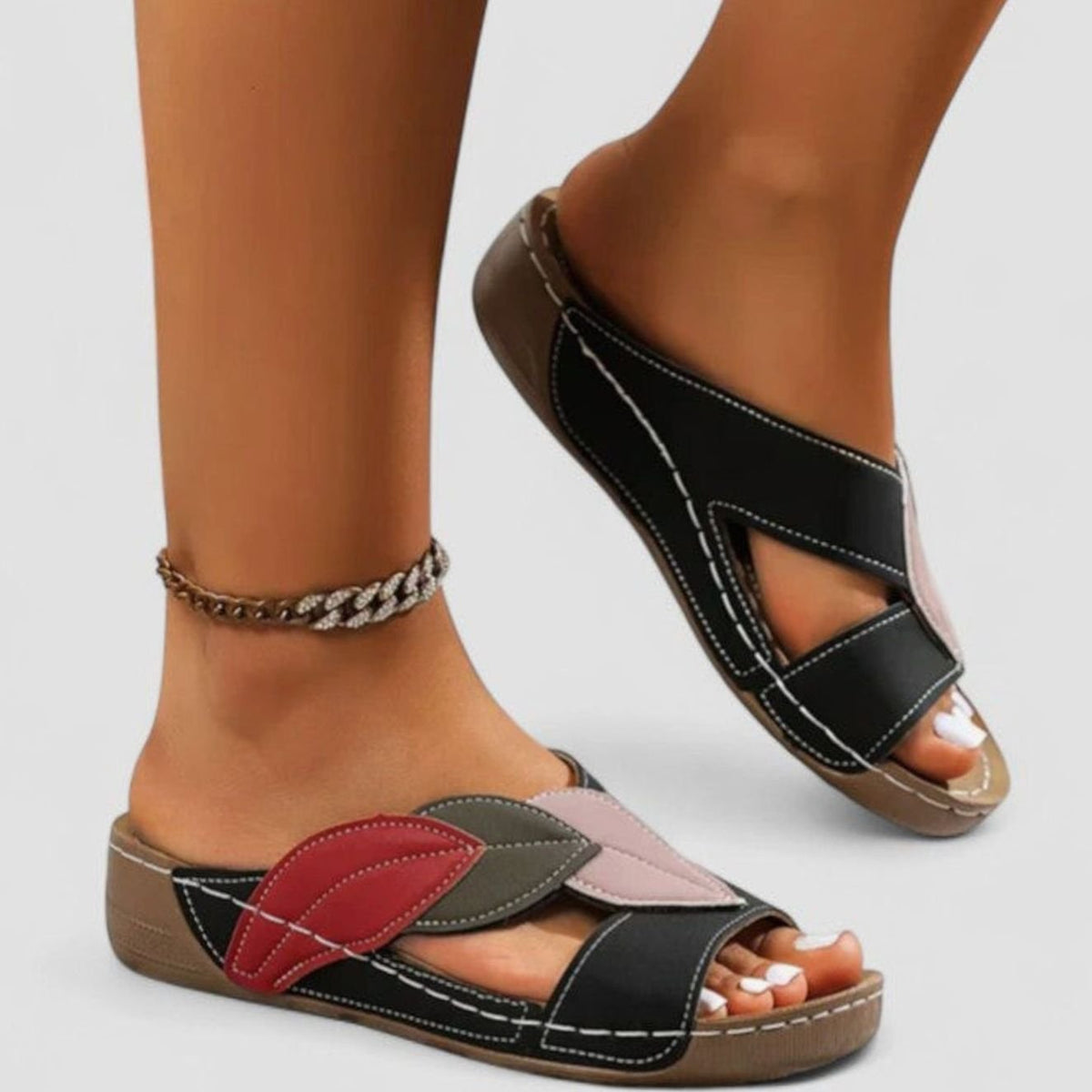 Women's Orthopaedic Cushioned Wedge Sandals with Arch Support
