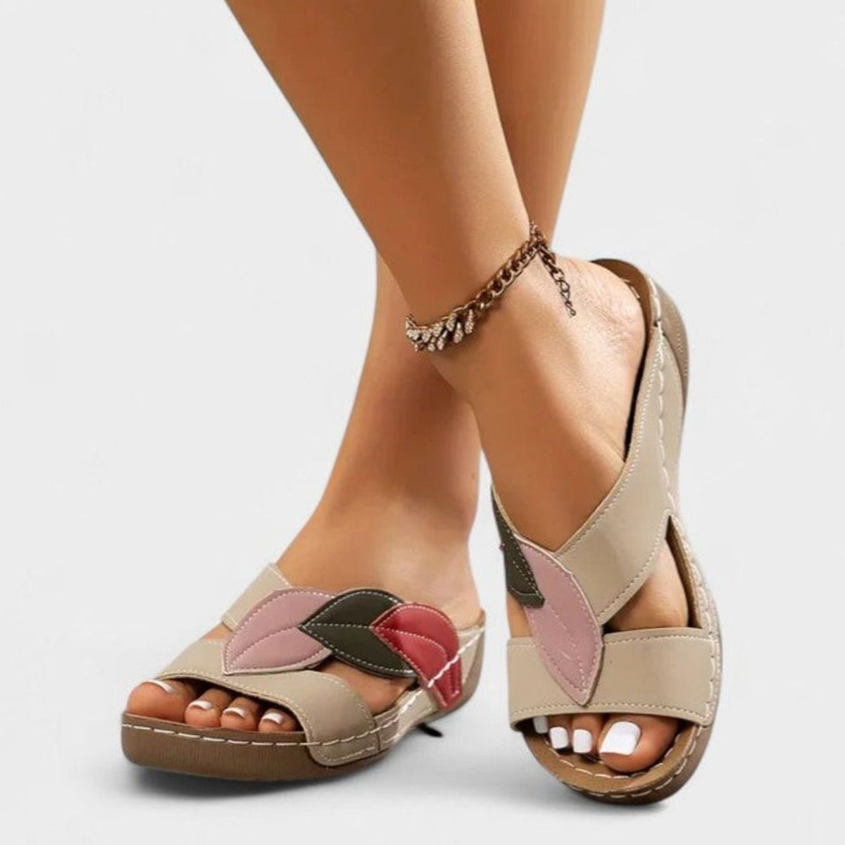 Women's Orthopaedic Cushioned Wedge Sandals with Arch Support