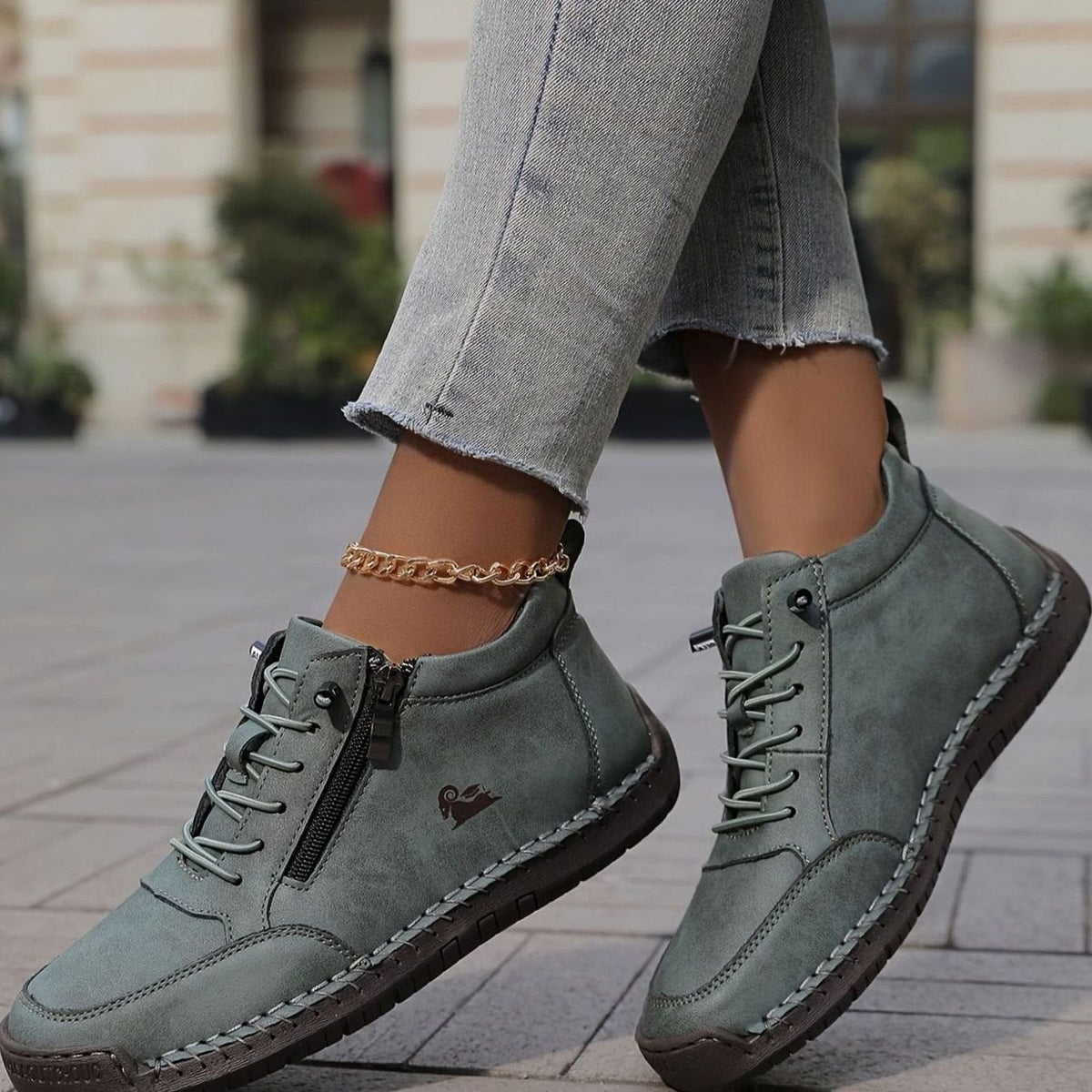 Women's Orthopaedic Wide-Fit Lace-Up Ankle Boots
