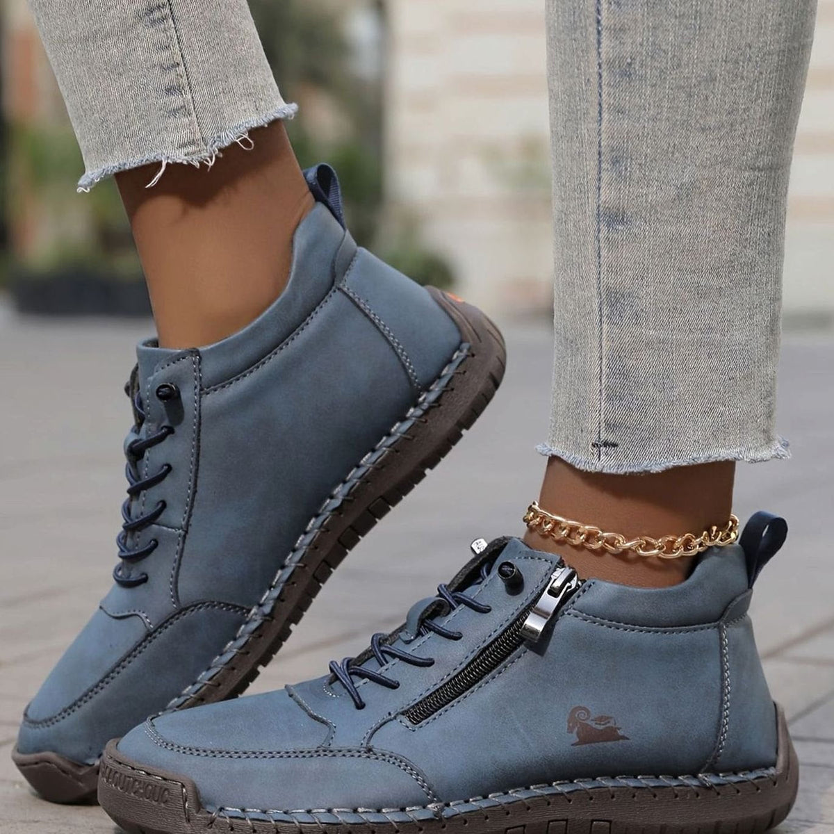 Women's Orthopaedic Wide-Fit Lace-Up Ankle Boots