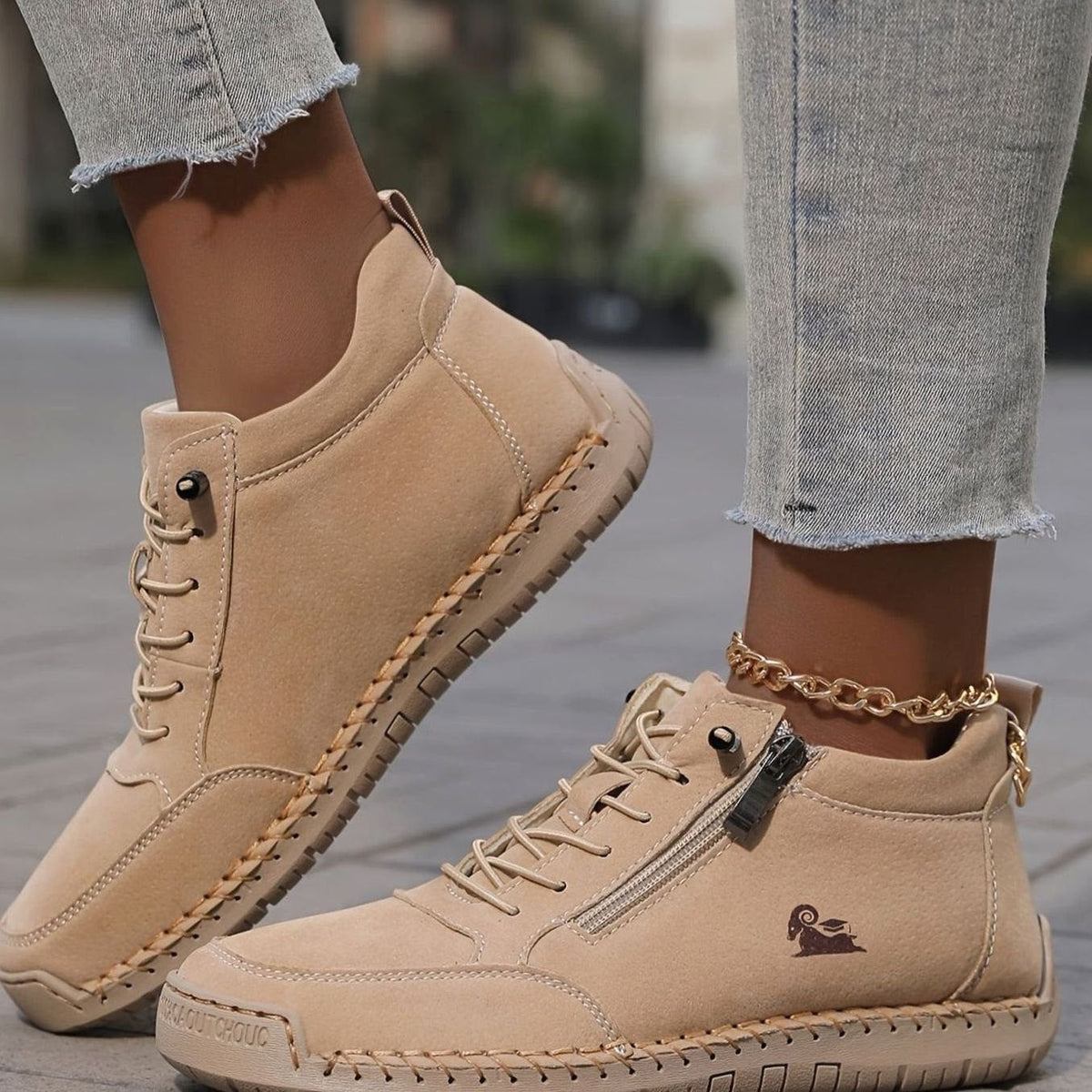 Women's Orthopaedic Wide-Fit Lace-Up Ankle Boots