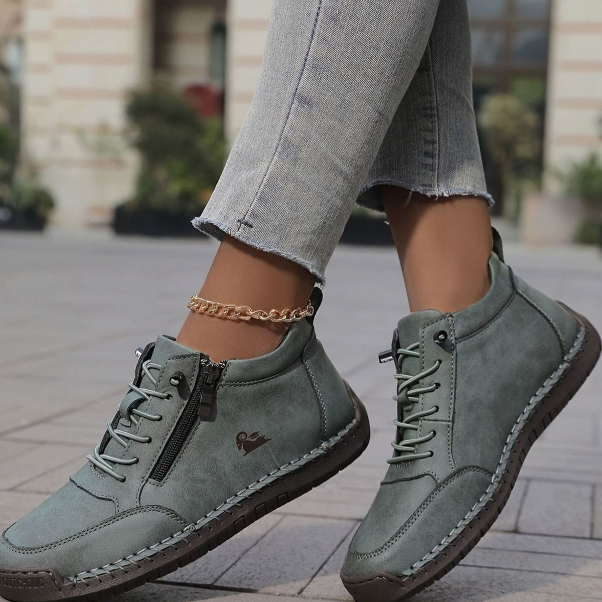 Women's Orthopaedic Wide-Fit Lace-Up Ankle Boots