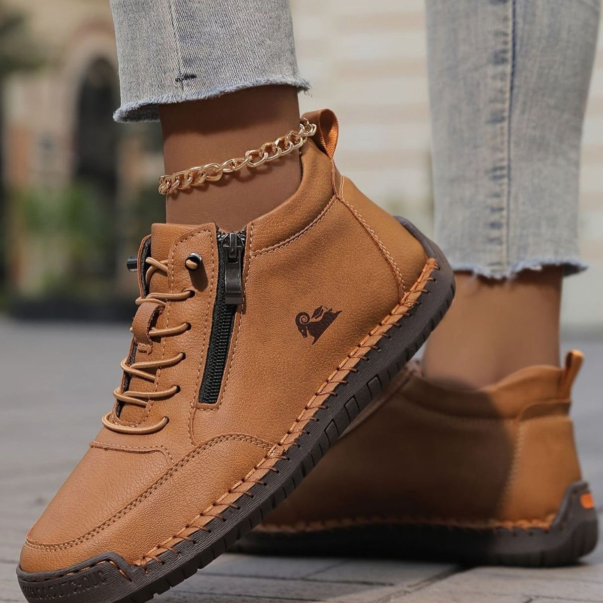 Women's Orthopaedic Wide-Fit Lace-Up Ankle Boots