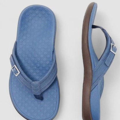 Women's Orthopaedic Buckle Toe-Post Sandals with Arch Support