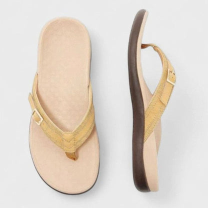 Women's Orthopaedic Buckle Toe-Post Sandals with Arch Support