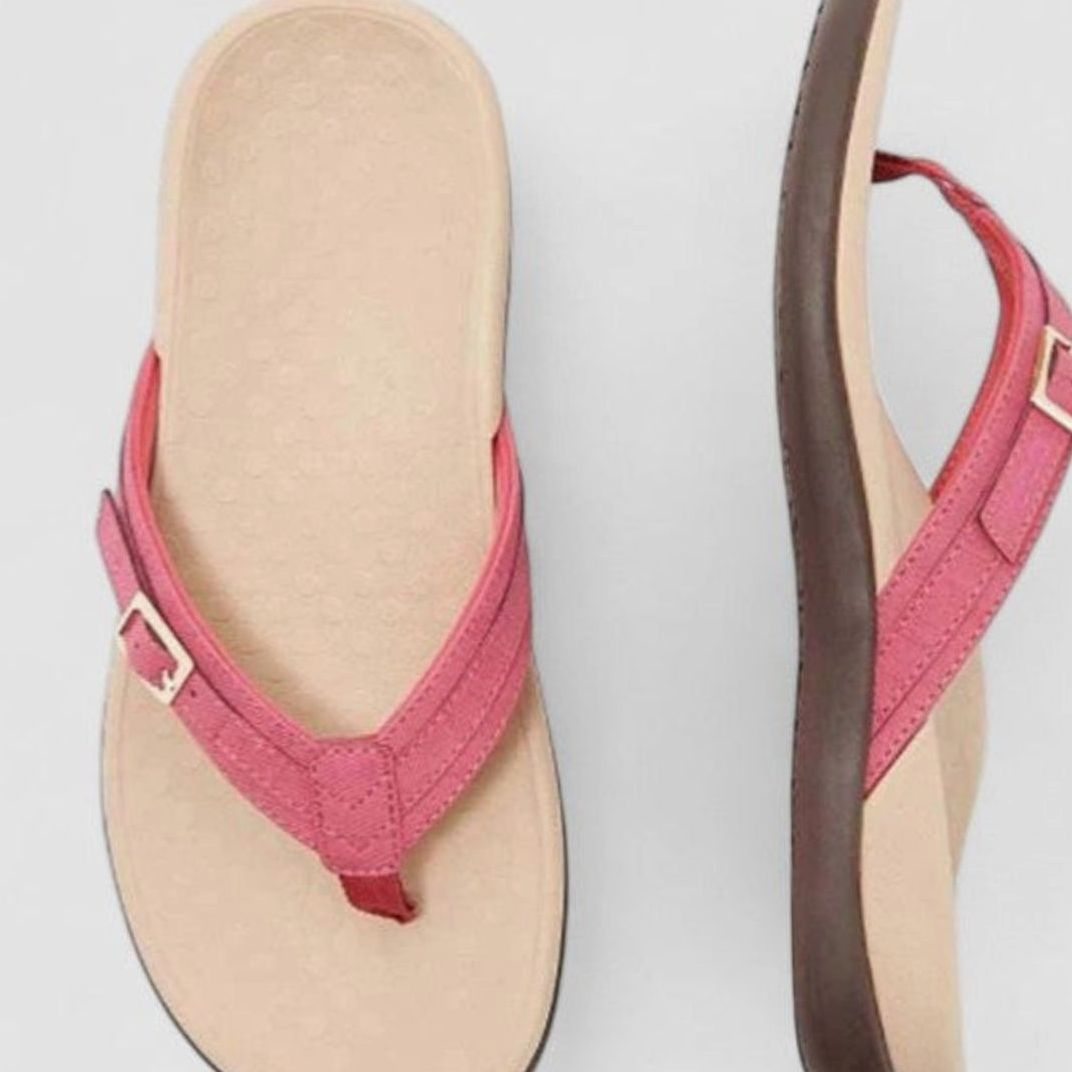 Women's Orthopaedic Buckle Toe-Post Sandals with Arch Support