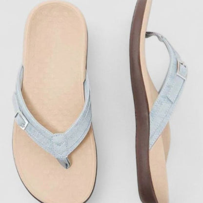 Women's Orthopaedic Buckle Toe-Post Sandals with Arch Support