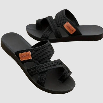 Women's Orthopaedic Cross-Strap Flat Sandals with Arch Support