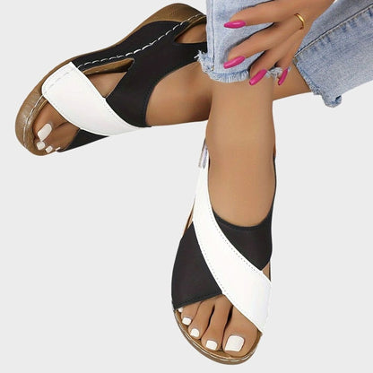 Women's Orthopaedic Wedge Slingback Sandals with Arch Support