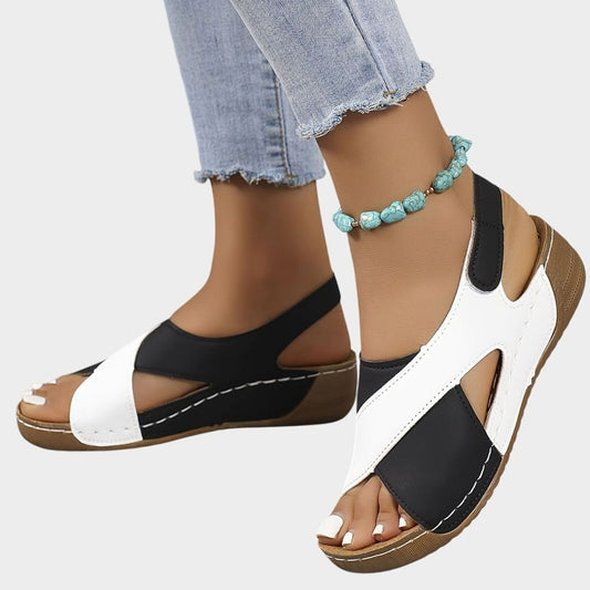 Women's Orthopaedic Wedge Slingback Sandals with Arch Support