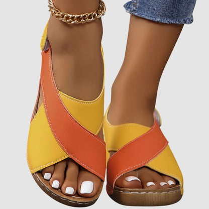 Women's Orthopaedic Wedge Slingback Sandals with Arch Support