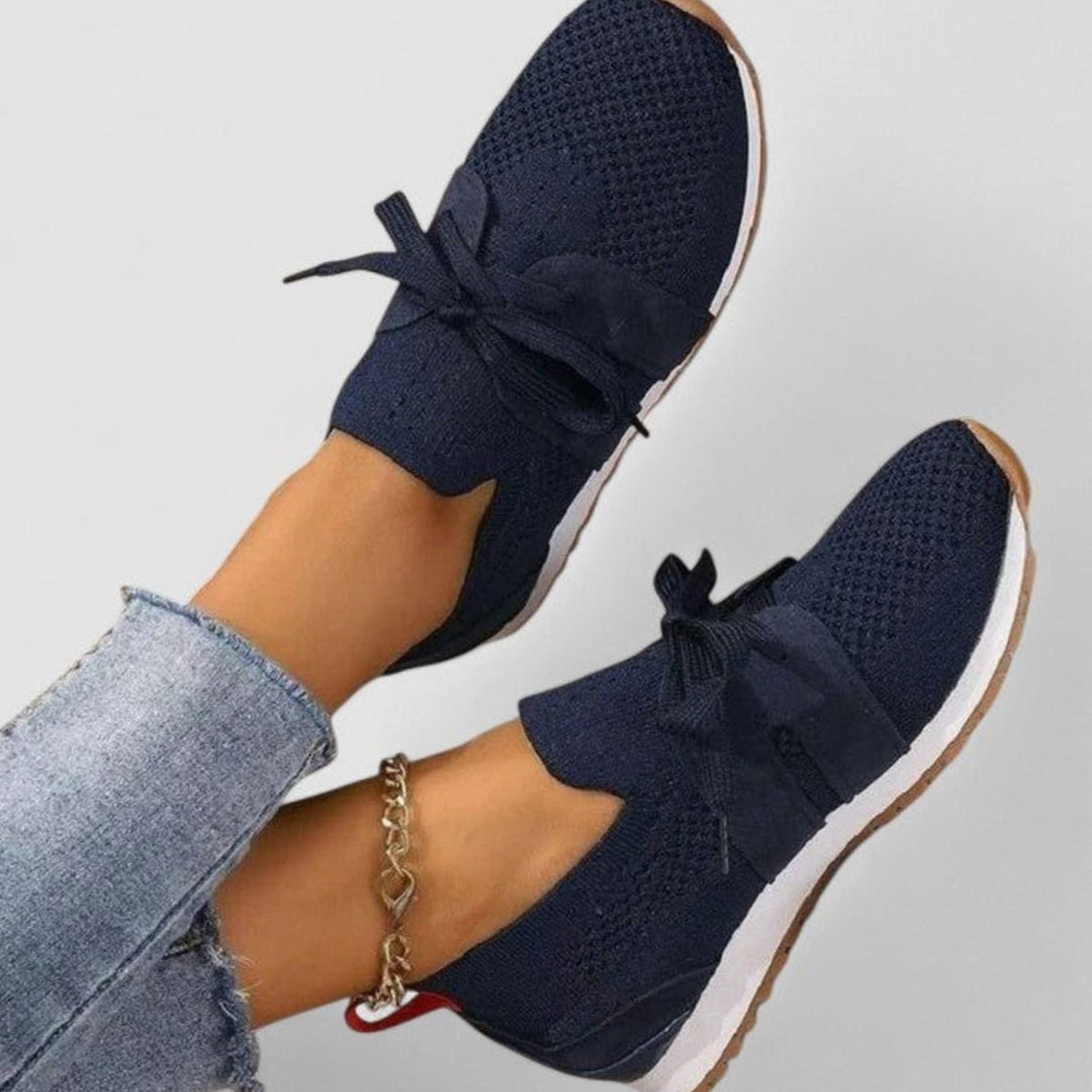 Women's Orthopaedic Breathable Knit Slip-On Trainers