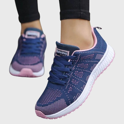 Women's Orthopaedic Cushioned Knit Lace-Up Trainers