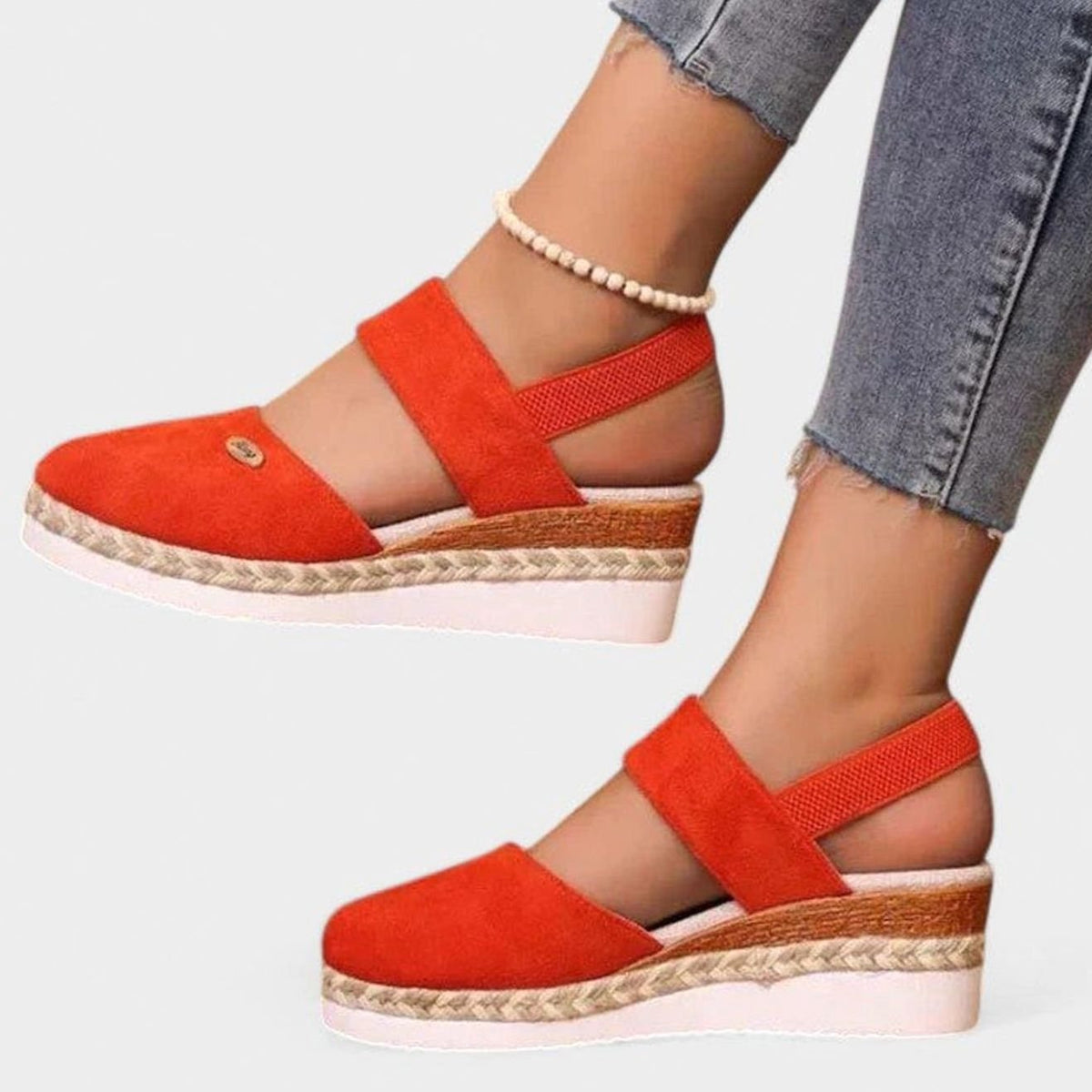 Women's Orthopaedic Espadrille Wedge Slingback Sandals