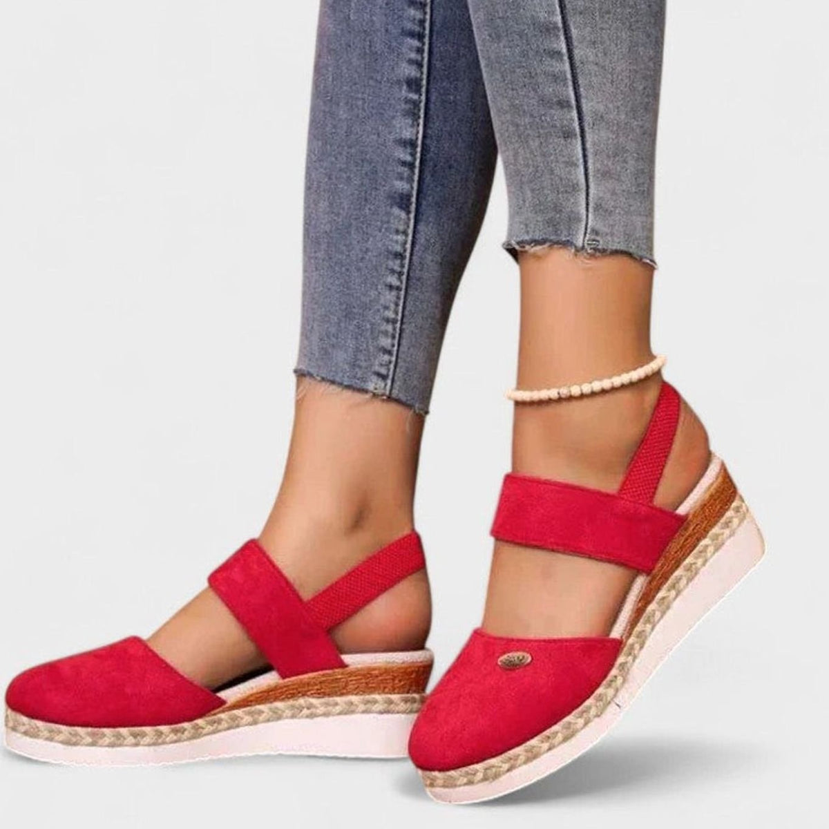 Women's Orthopaedic Espadrille Wedge Slingback Sandals