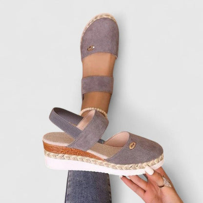 Women's Orthopaedic Espadrille Wedge Slingback Sandals