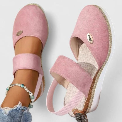 Women's Orthopaedic Espadrille Wedge Slingback Sandals