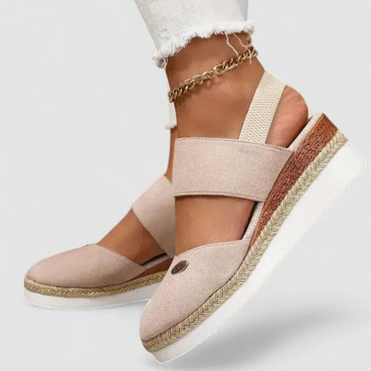 Women's Orthopaedic Espadrille Wedge Slingback Sandals