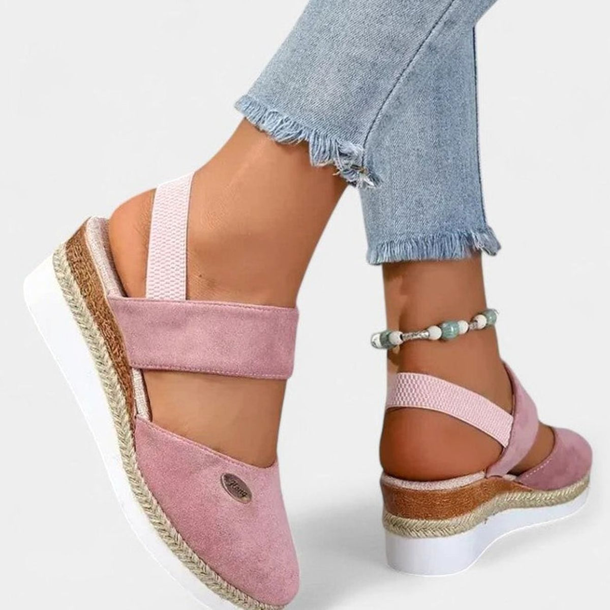 Women's Orthopaedic Espadrille Wedge Slingback Sandals