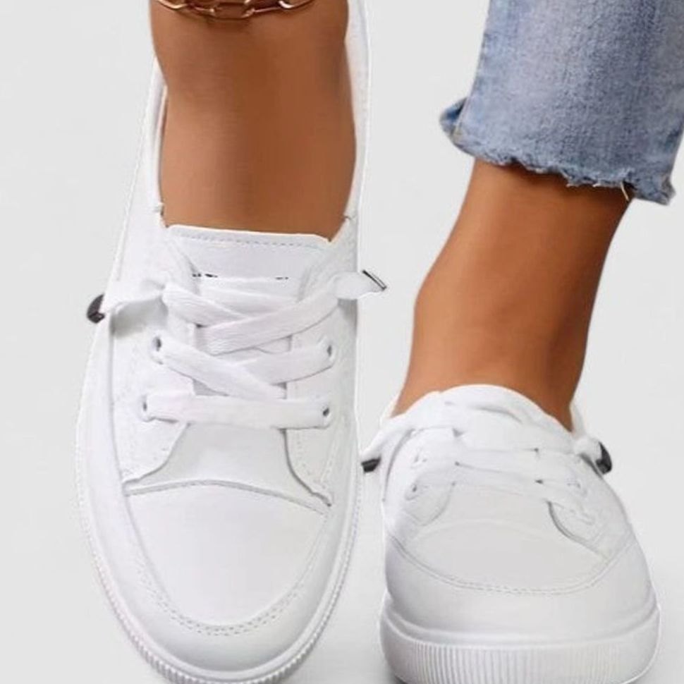 Women's Orthopaedic Lace-Up Flatform Trainers