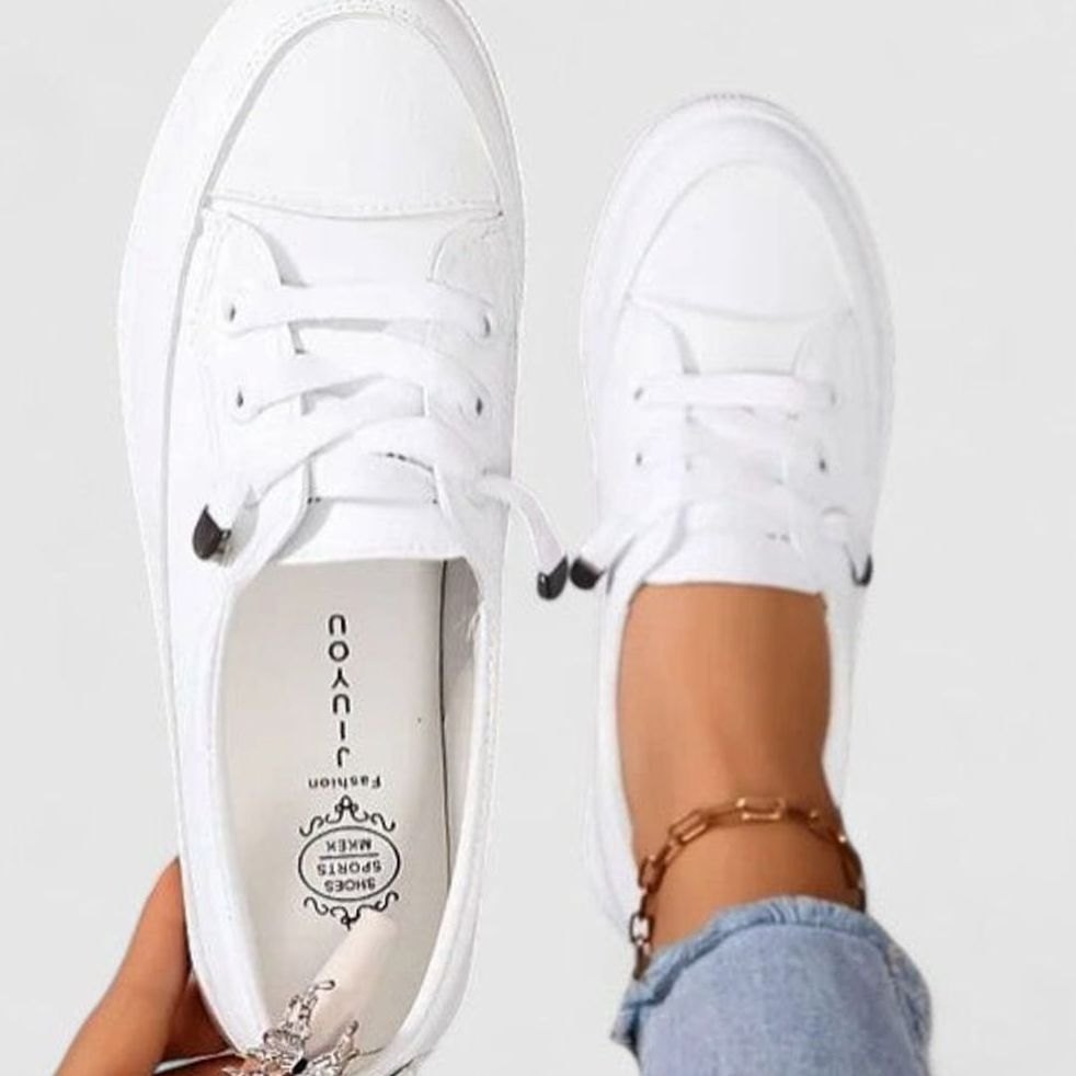 Women's Orthopaedic Lace-Up Flatform Trainers