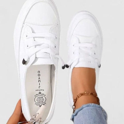 Women's Orthopaedic Lace-Up Flatform Trainers