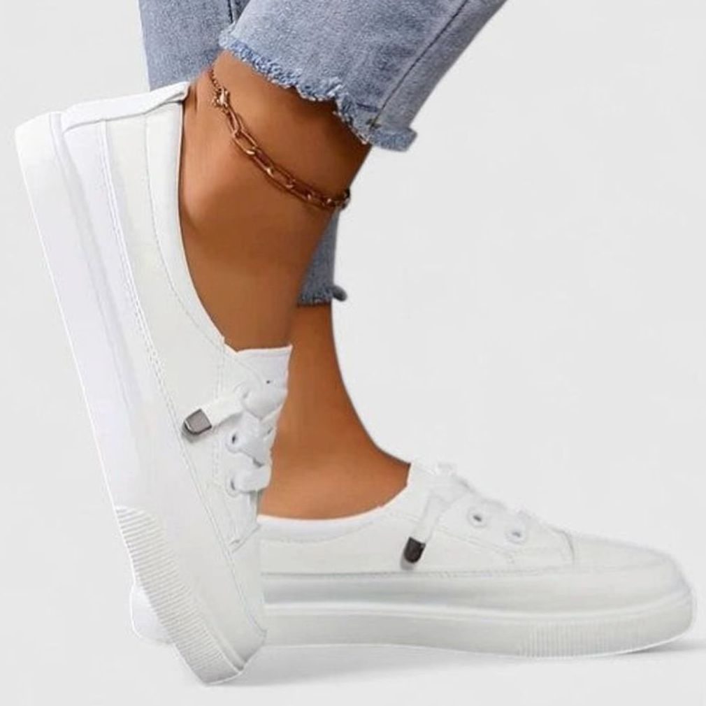 Women's Orthopaedic Lace-Up Flatform Trainers
