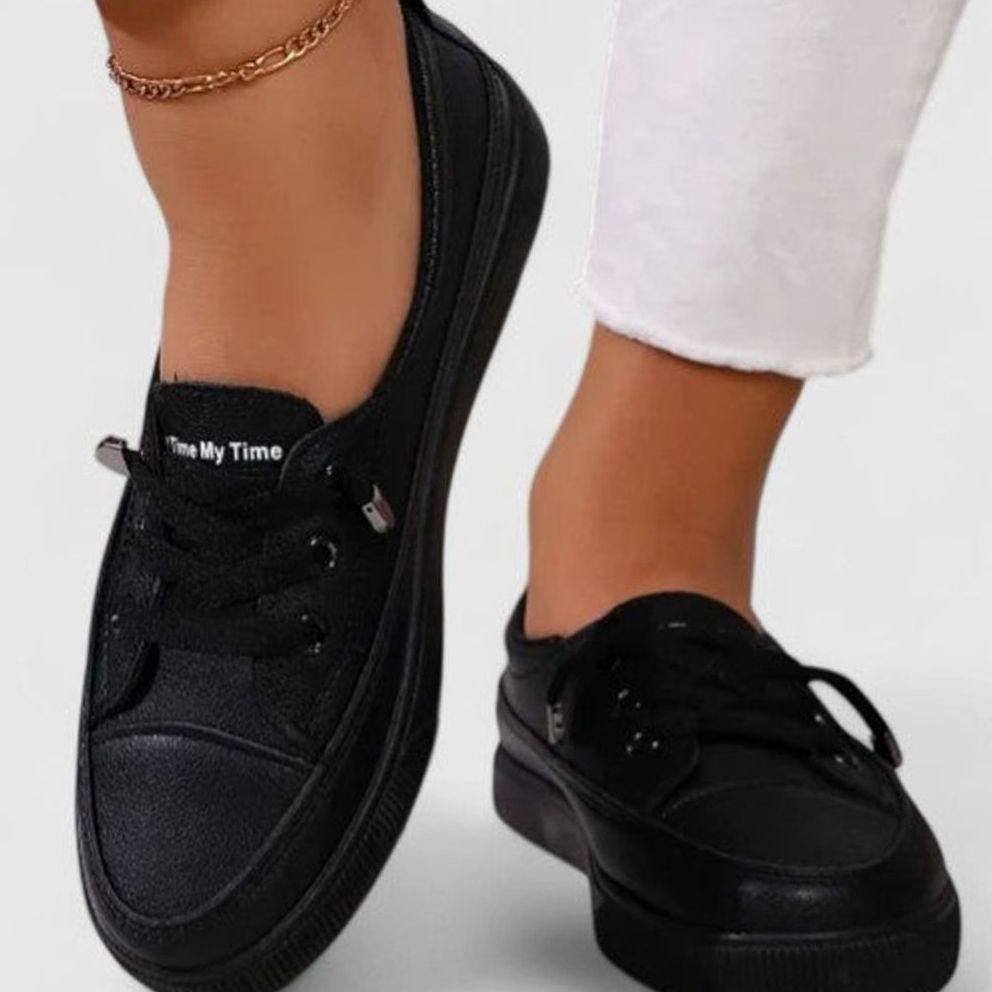 Women's Orthopaedic Lace-Up Flatform Trainers