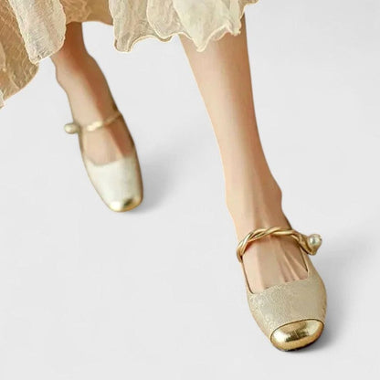 Women's Orthopaedic Low-Heel Square-Toe Mary Jane Shoes
