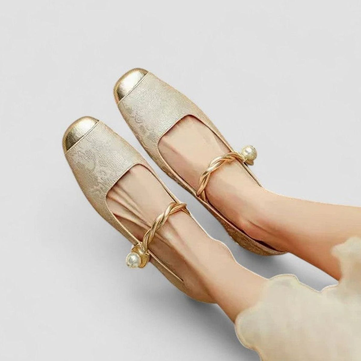Women's Orthopaedic Low-Heel Square-Toe Mary Jane Shoes